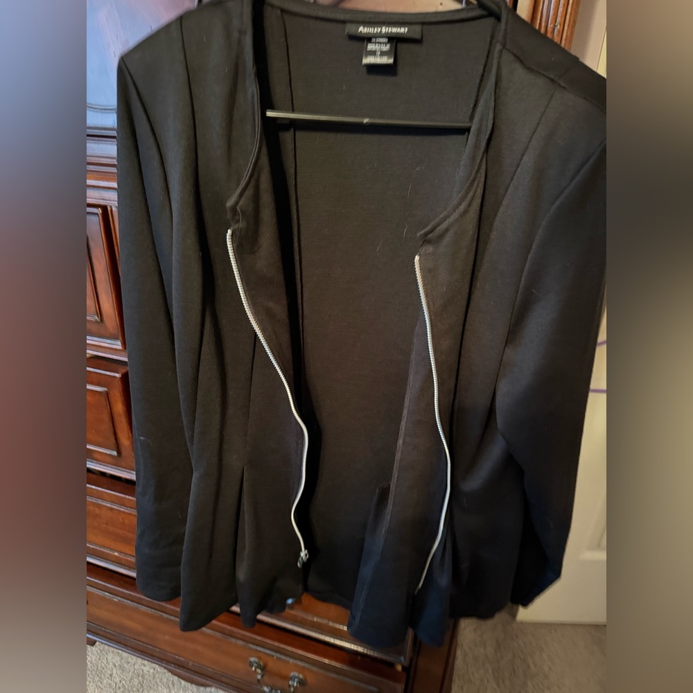 Women's Black Jacket by Ashley Stewart size 12